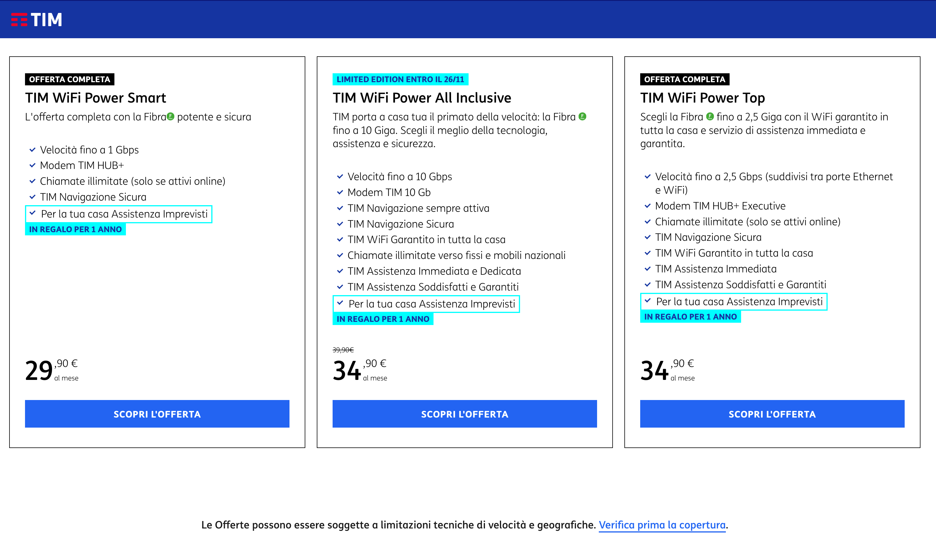 Le offerte TIM WiFi Power