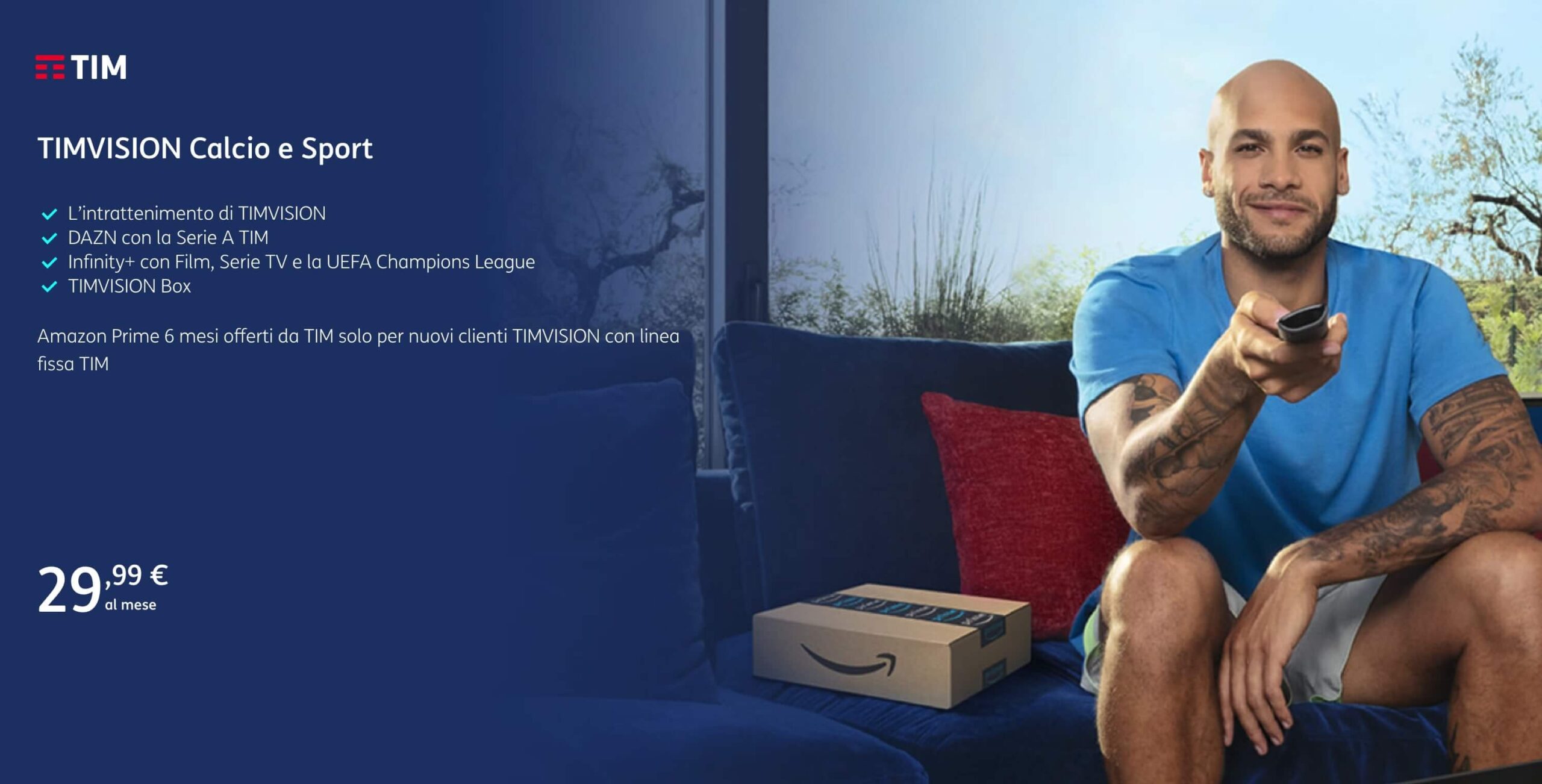Offerta Serie A e Champions League a 29,99 €