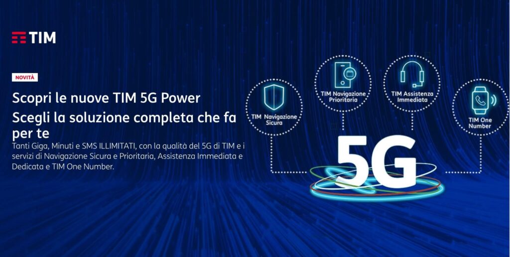 TIM 5G Power Famiglia a € 9,99
