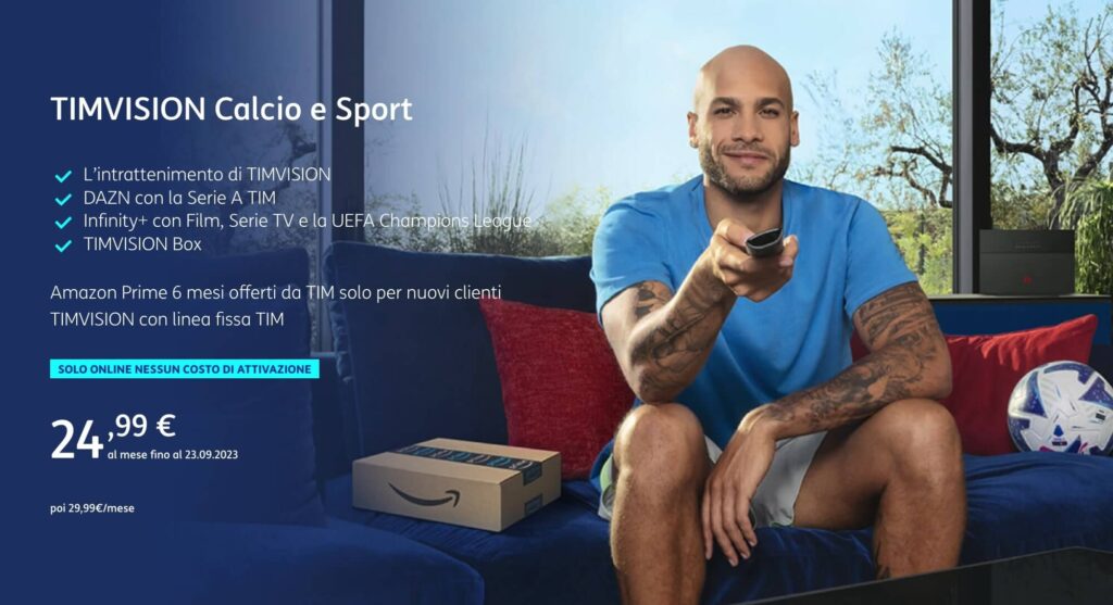 Offerta TIM per la ripresa del campionato