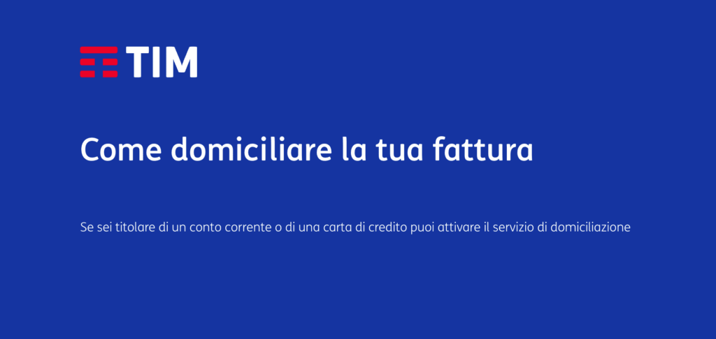 Come fare la domiciliazione bancaria o postale