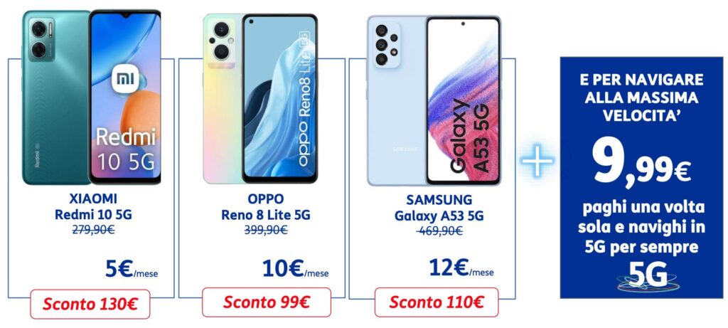 5G di TIM e Smartphone in sconto