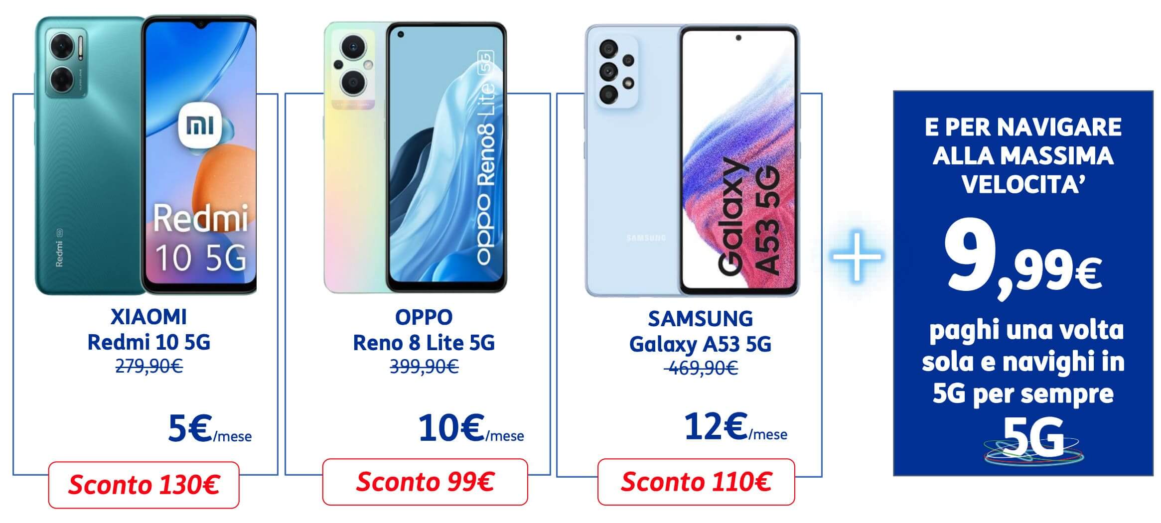 Smartphone in sconto con il 5G di TIM
