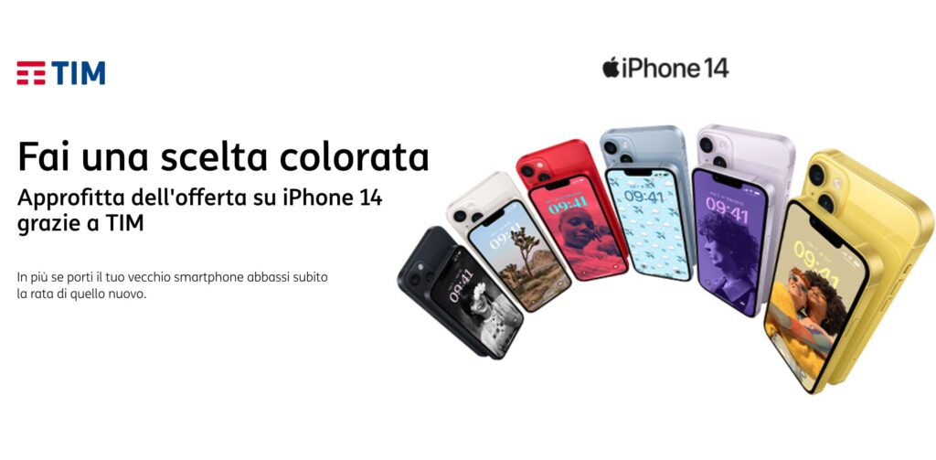 Sconto iPhone 14 per clienti TIM