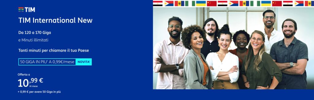 TIM International con 170 Giga a 11,98 €