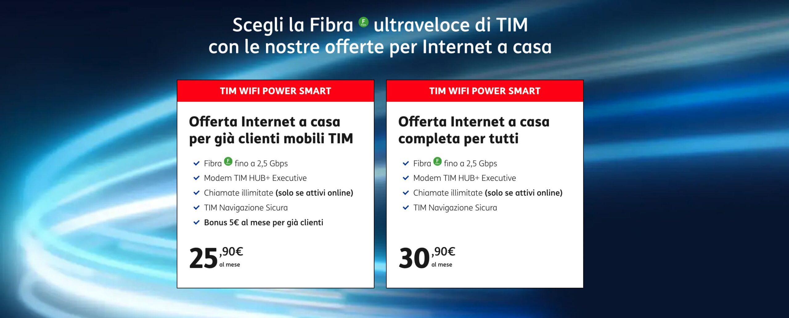 Offerta TIM WiFi Power Smart fino a 2,5Gbps