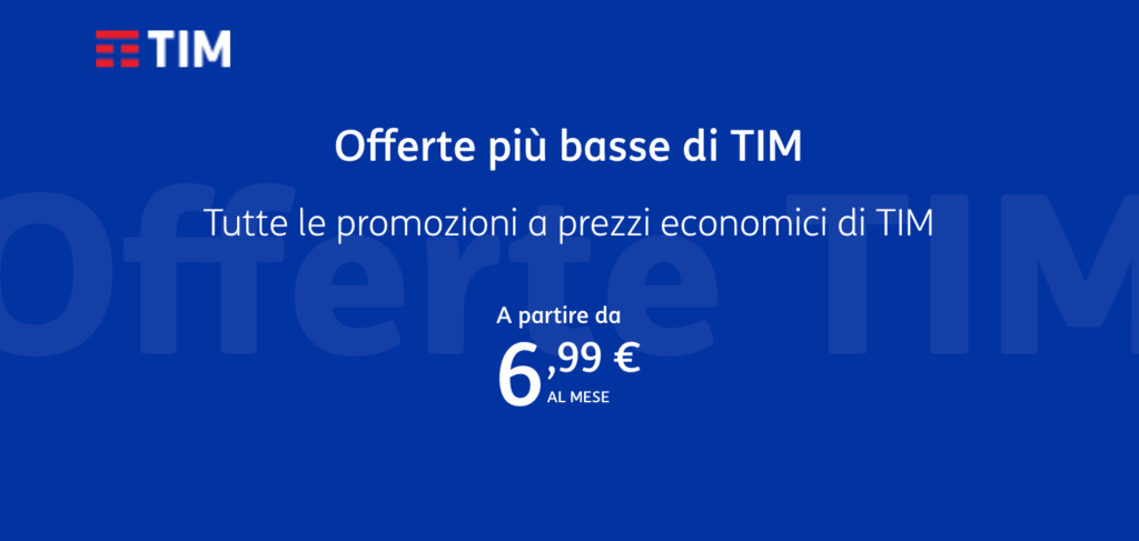 Qual è la tariffa più bassa di TIM?