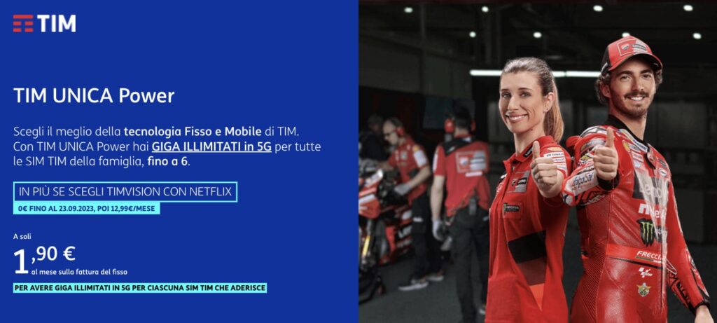 Cosa è compreso e quanto costa TIM Unica Power