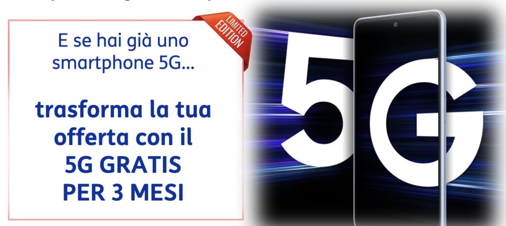 5G Gratis per 3 mesi ai già clienti TIM