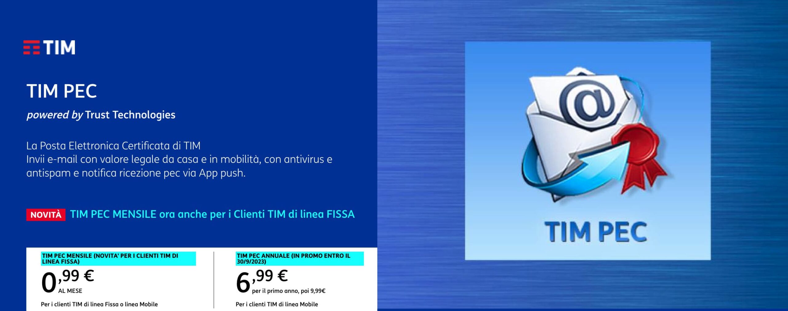 Offerta per la PEC di TIM