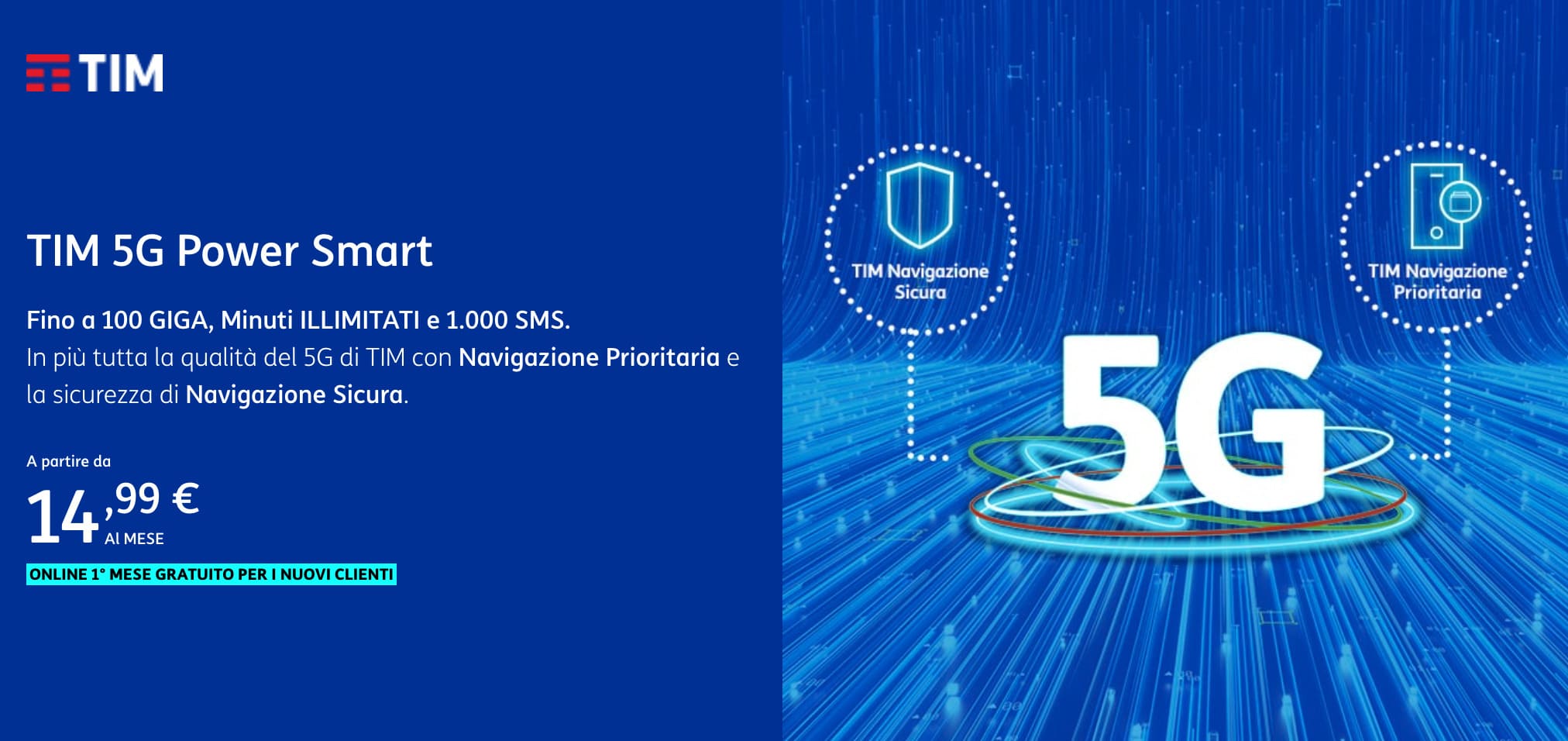 Offerta TIM 5G Power Smart con Ricarica automatica
