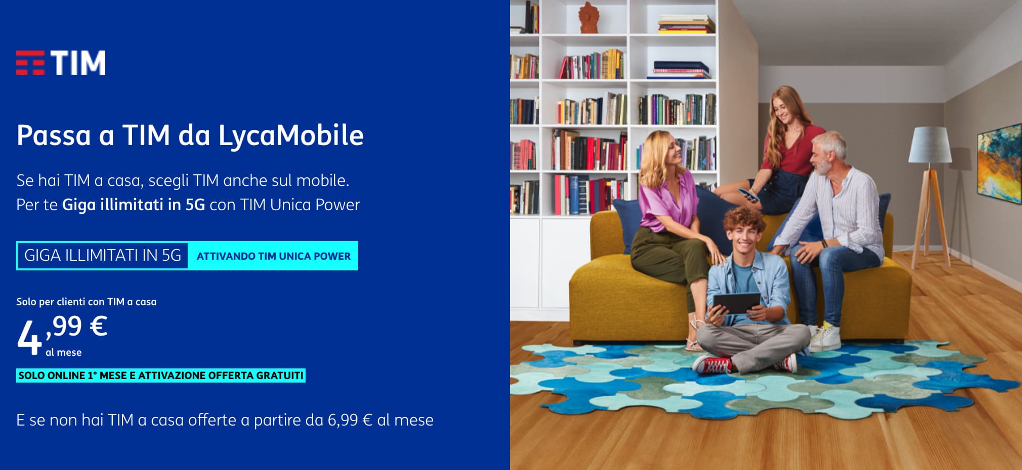 Nuove offerte per passare da Lyca Mobile a TIM