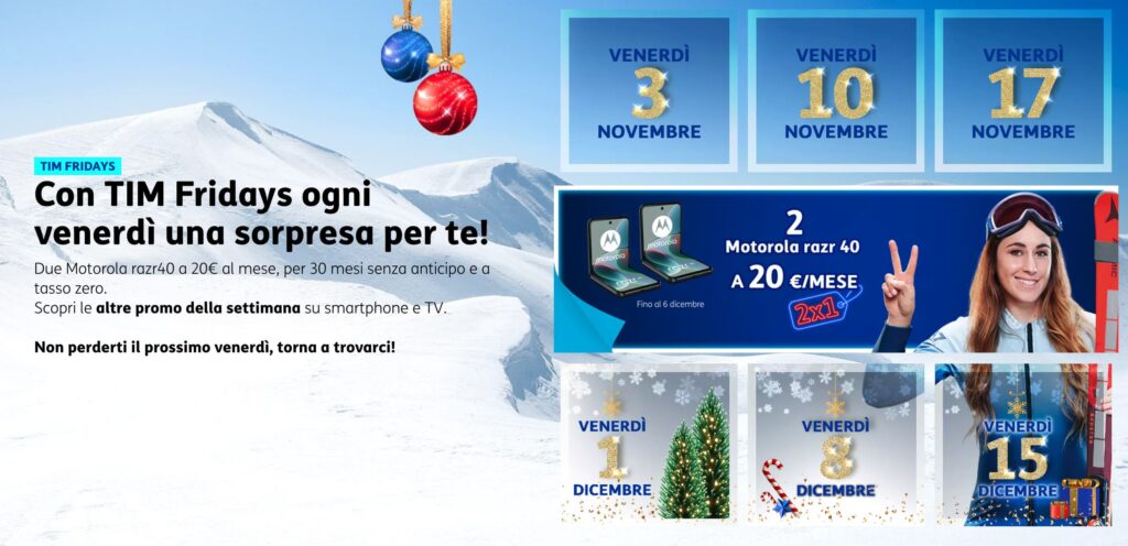 Black Friday TIM, tutte le offerte