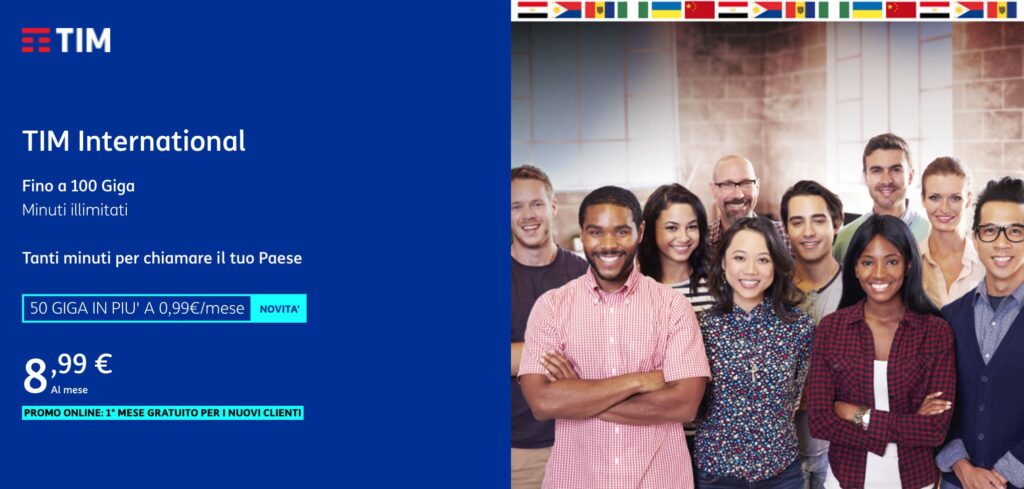 TIM International con più Giga disponibili