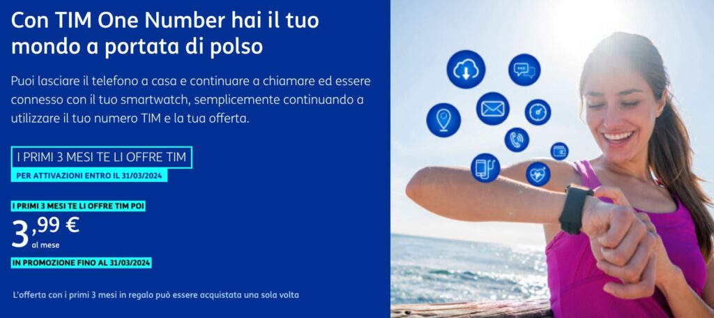 TIM One Number gratis per 3 mesi