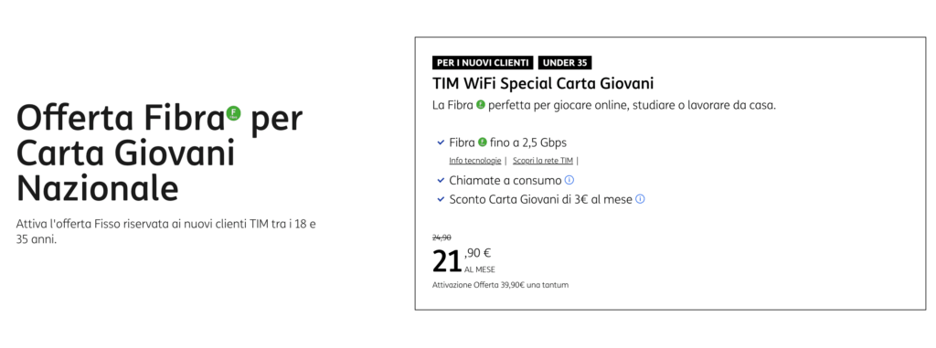 TIM Carta Giovani