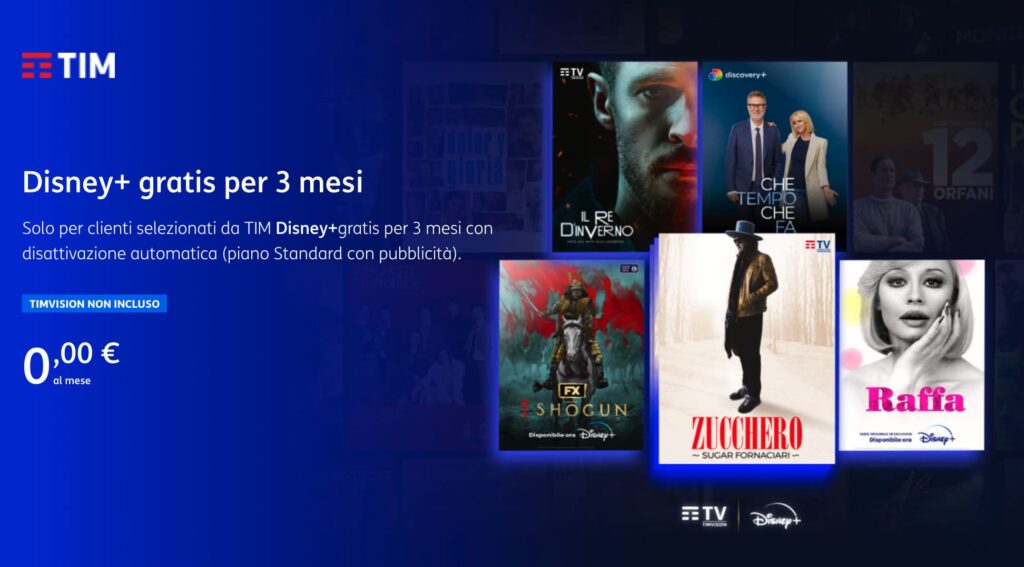 Disney+ gratis per clienti selezionati