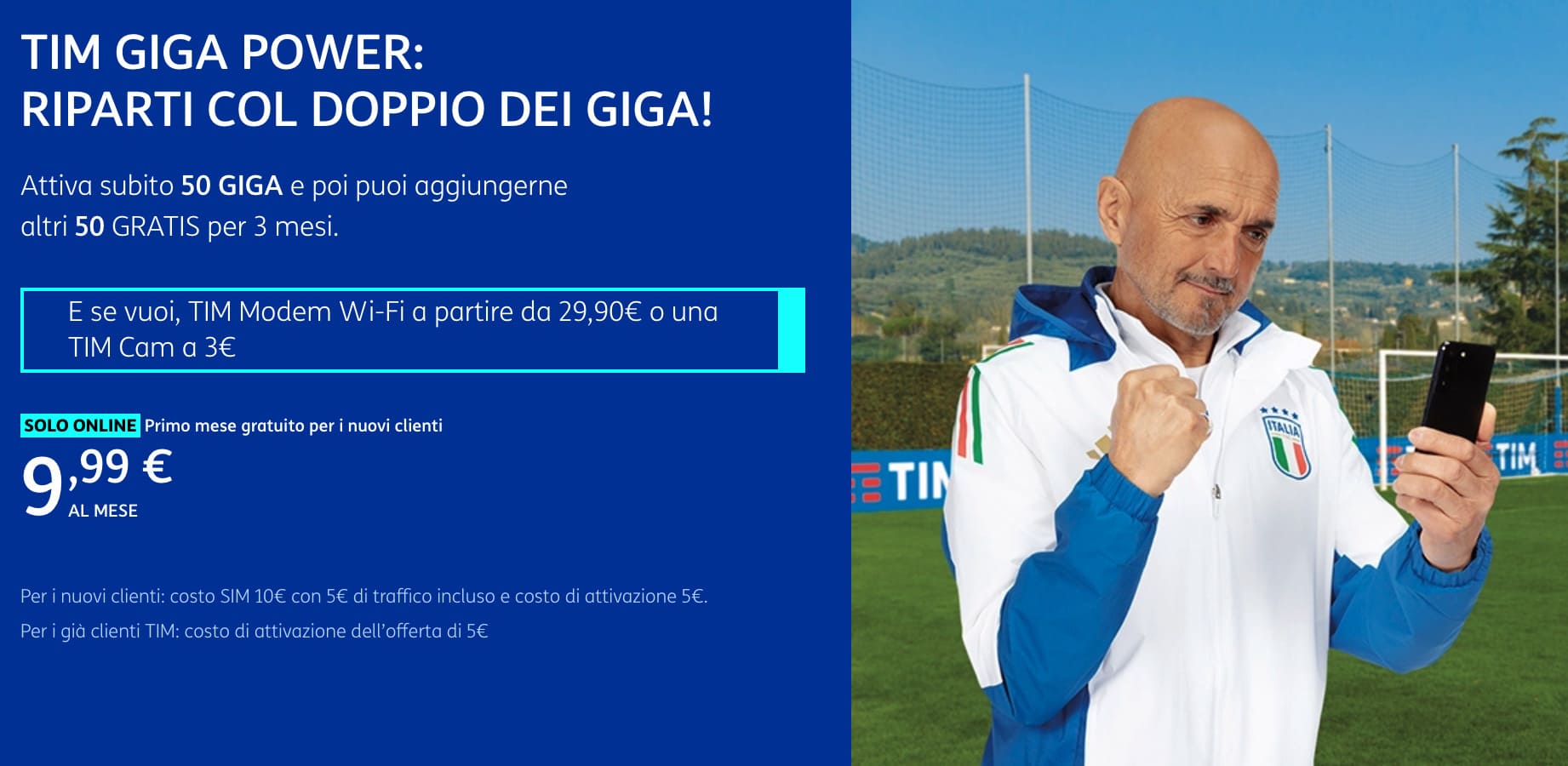 Offerta per il raddoppio dei Giga