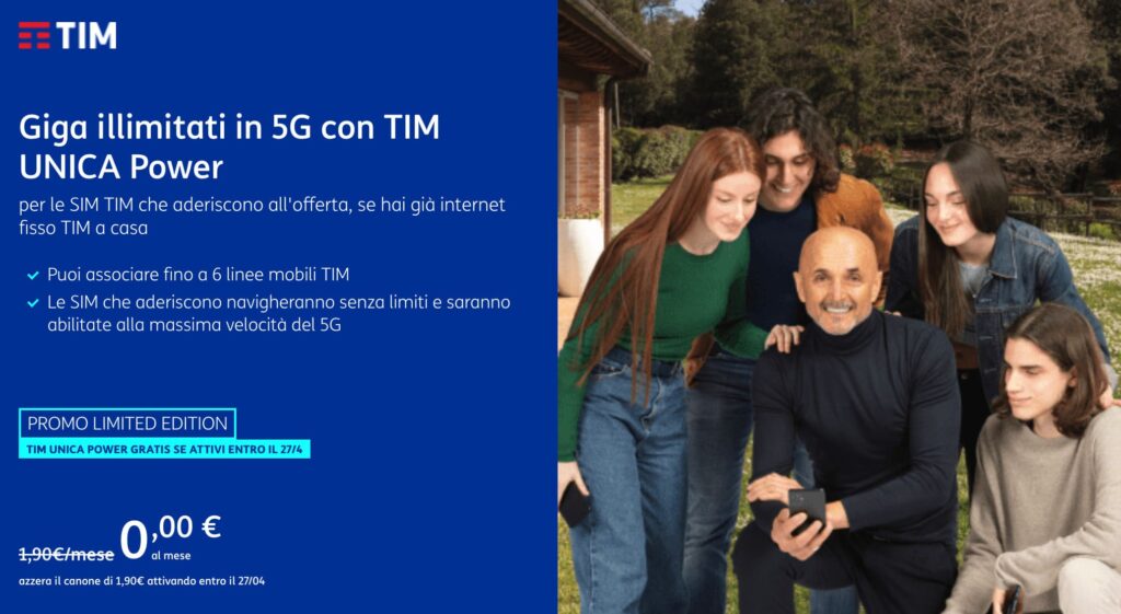 TIM Unica Power Gratis