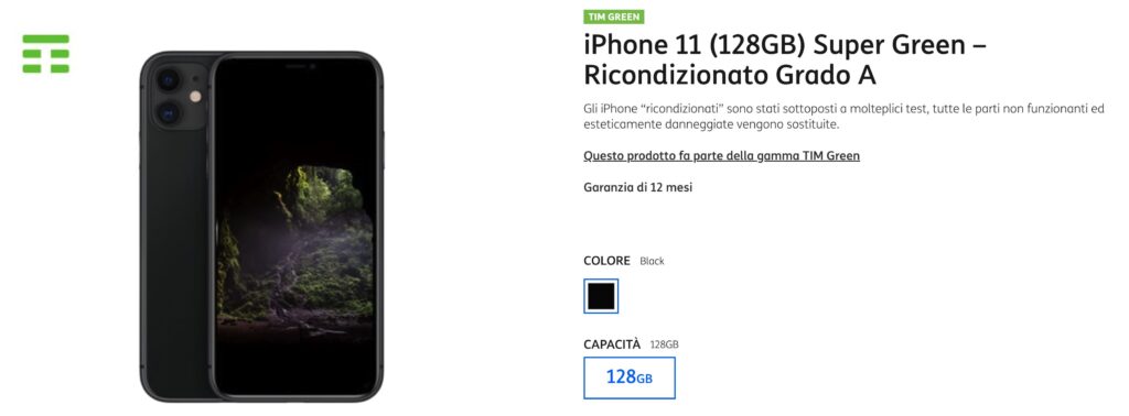 iPhone ricondizionati con TIM