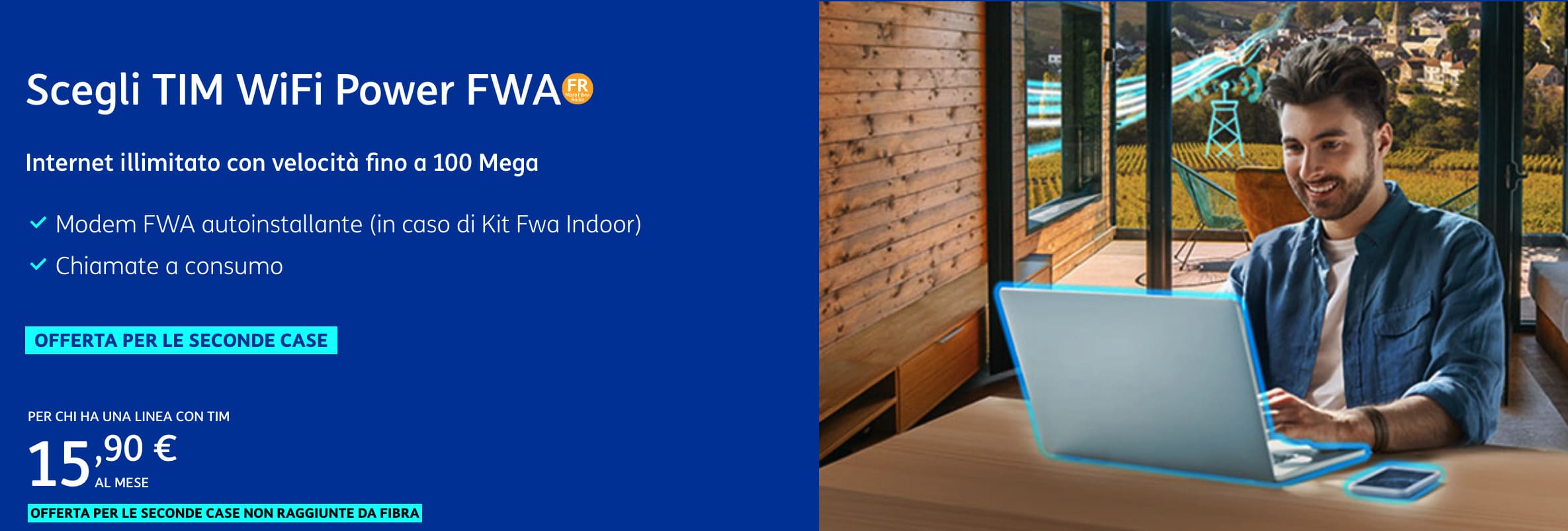 Offerta connessione FWA per la seconda casa