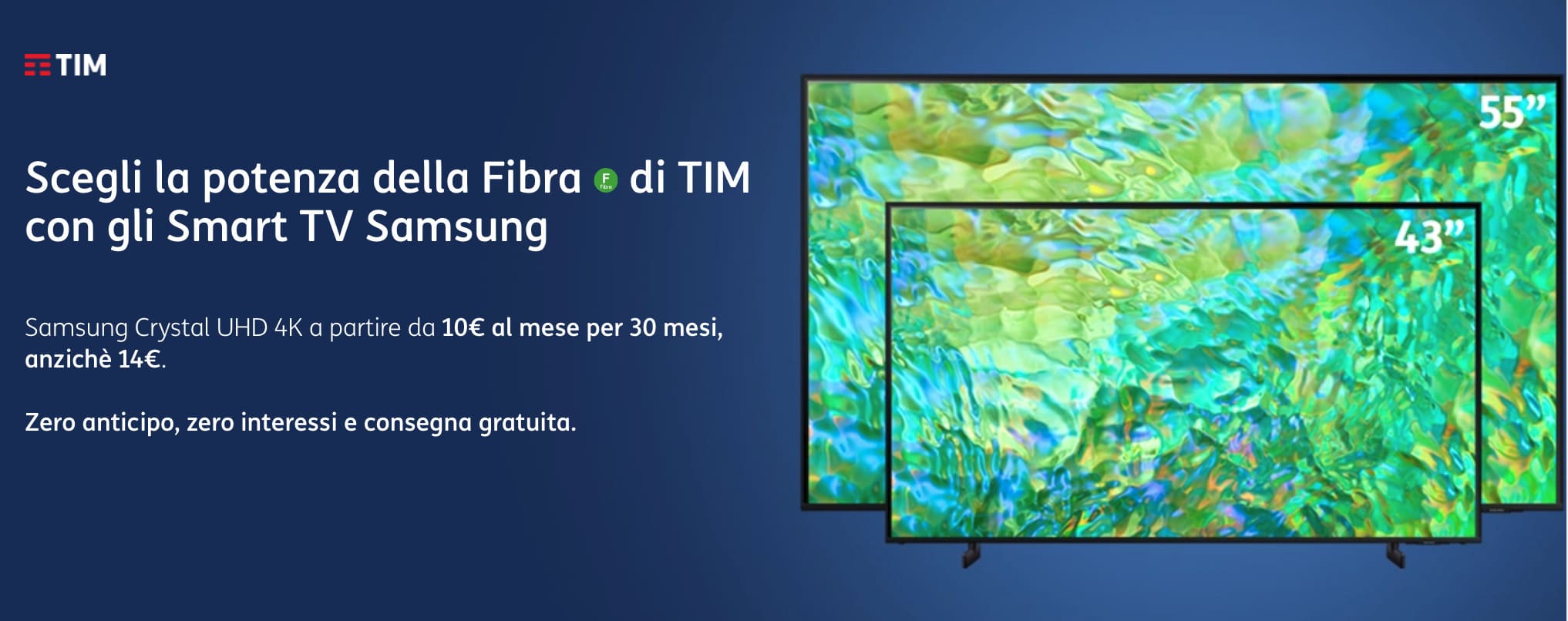 Le offerte sulle SmartTV di Samsung grazie a TIM