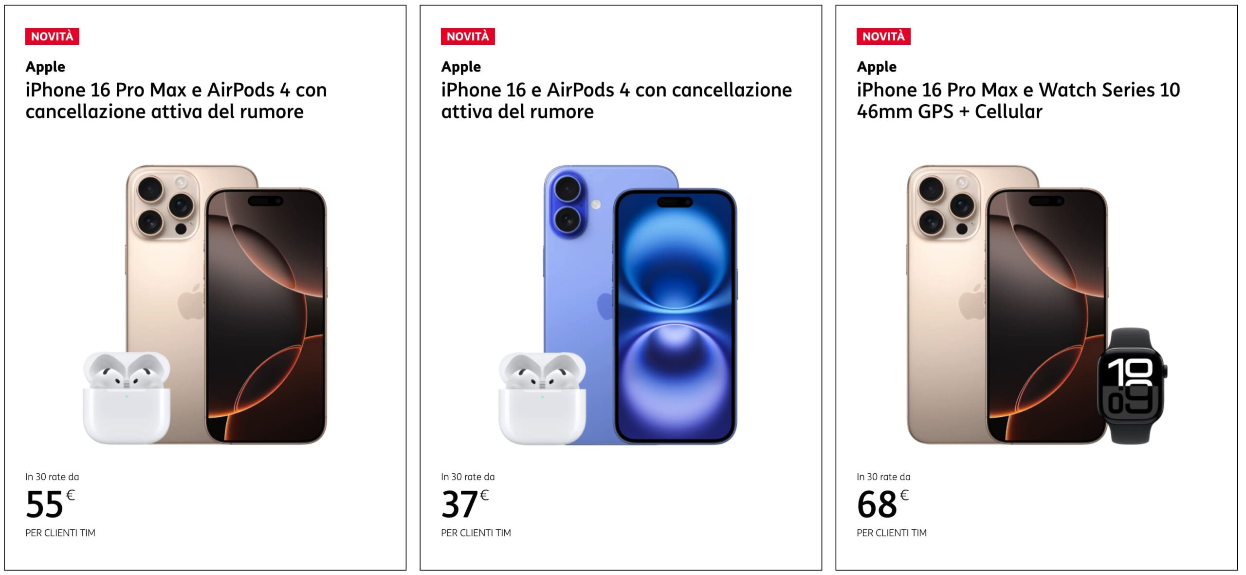 Offerte iPhone 16 + wearebles