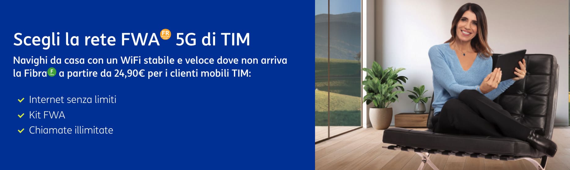 È arrivato il 5G sulla rete FWA di TIM