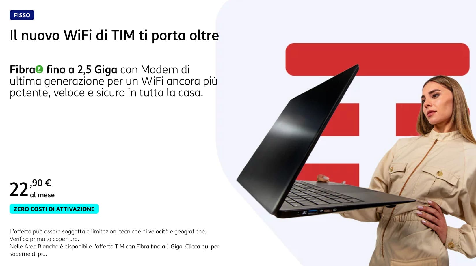Sconto di 7 € sulla Fibra TIM se sei cliente Mobile