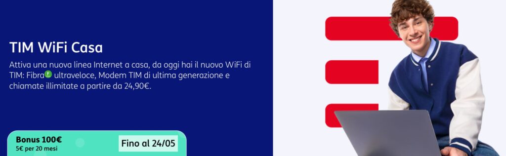 Bonus di 100 € su TIM WiFi Casa