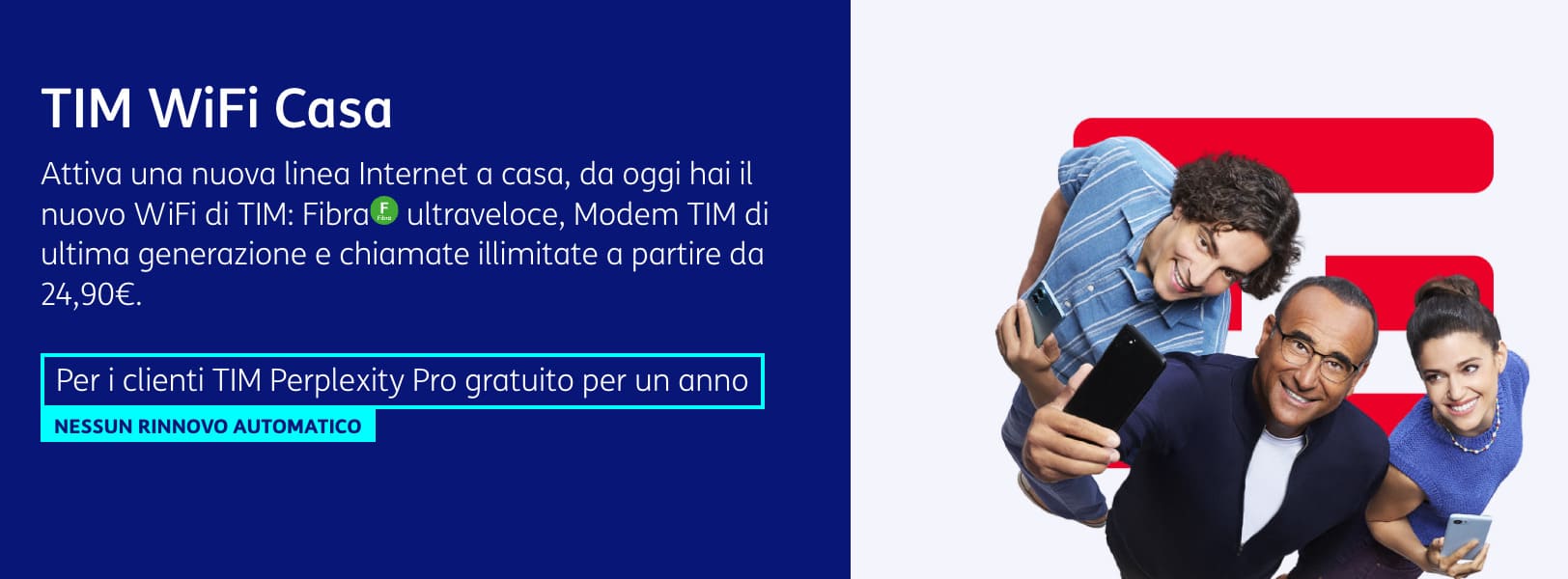 Fibra TIM per già clienti Mobile