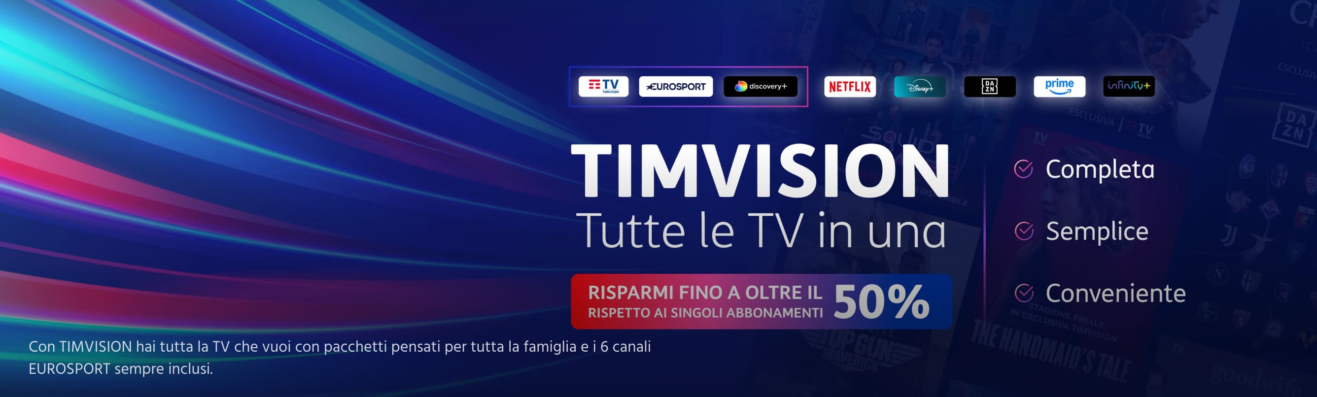 Attiva TIMVision a partire da 5,99 € al mese