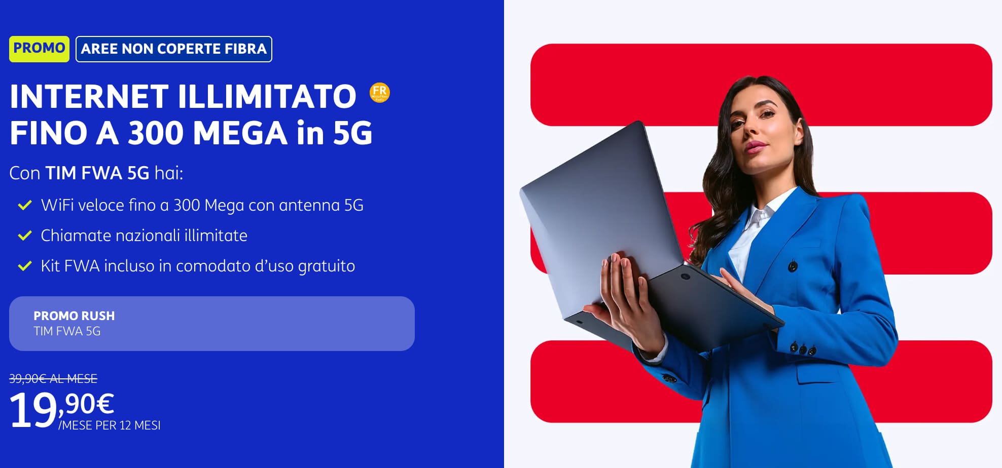 TIM Business FWA con 5G a 19,90 €