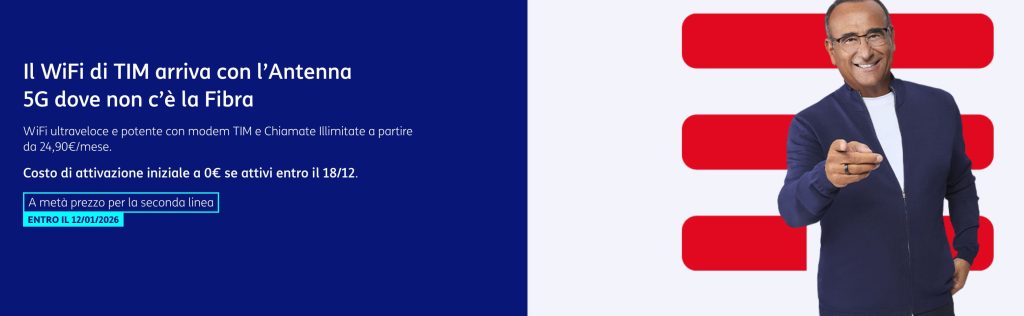 Attivazione gratuita TIM WiFi Casa FWA