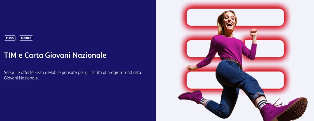 TIM WiFi Special Carta Giovani + TV da 21,90 €