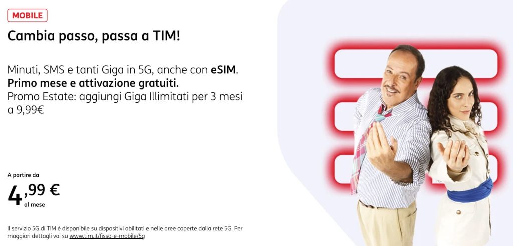 Giga illimitati in 5G Ultra per 3 mesi