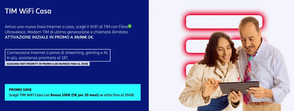 WiFi di Casa ad agosto con 100 euro di sconto