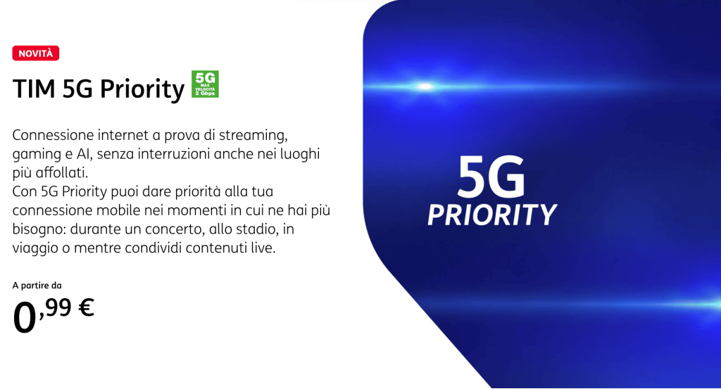 TIM 5G Priority